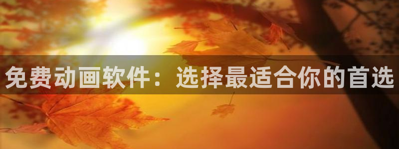 omofun怎么自签：免费动画软件：选择最适合你的首选
